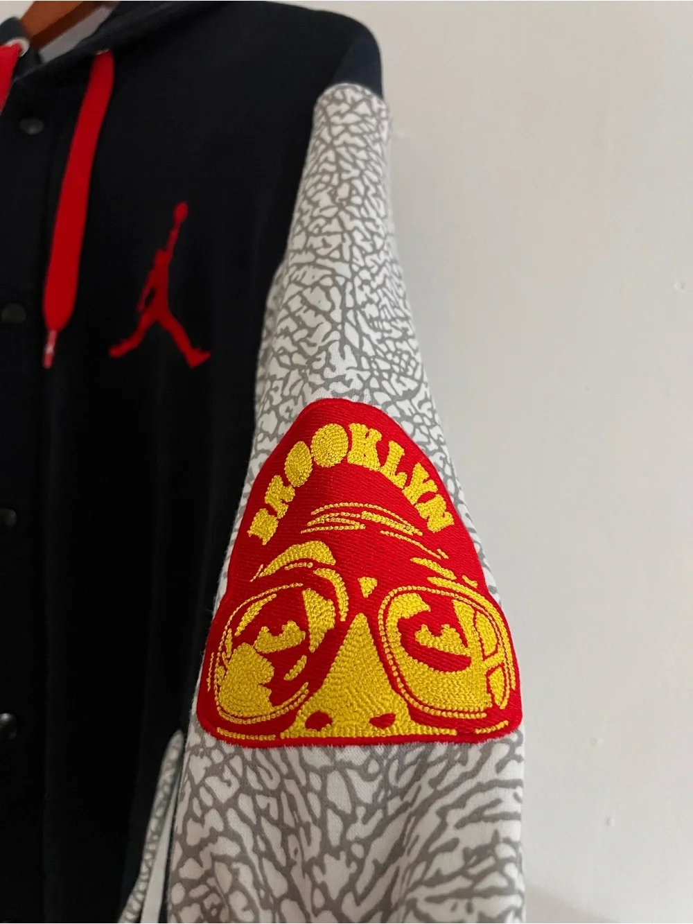 Vintage Nike Air Jordan Spike Lee Zip Up Hoodie Size Large Men’s Rare Patches